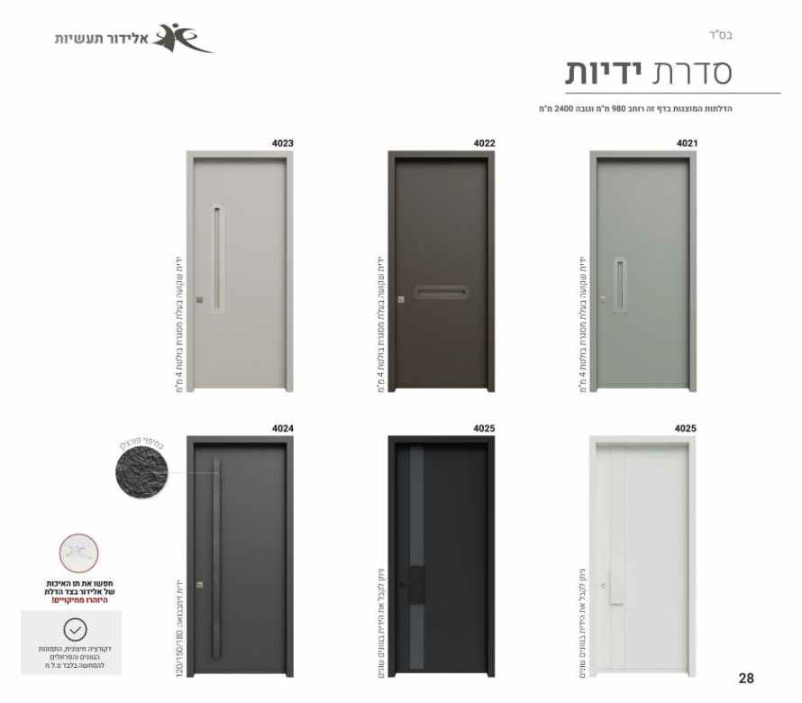 דלתות סגנון ידיות 