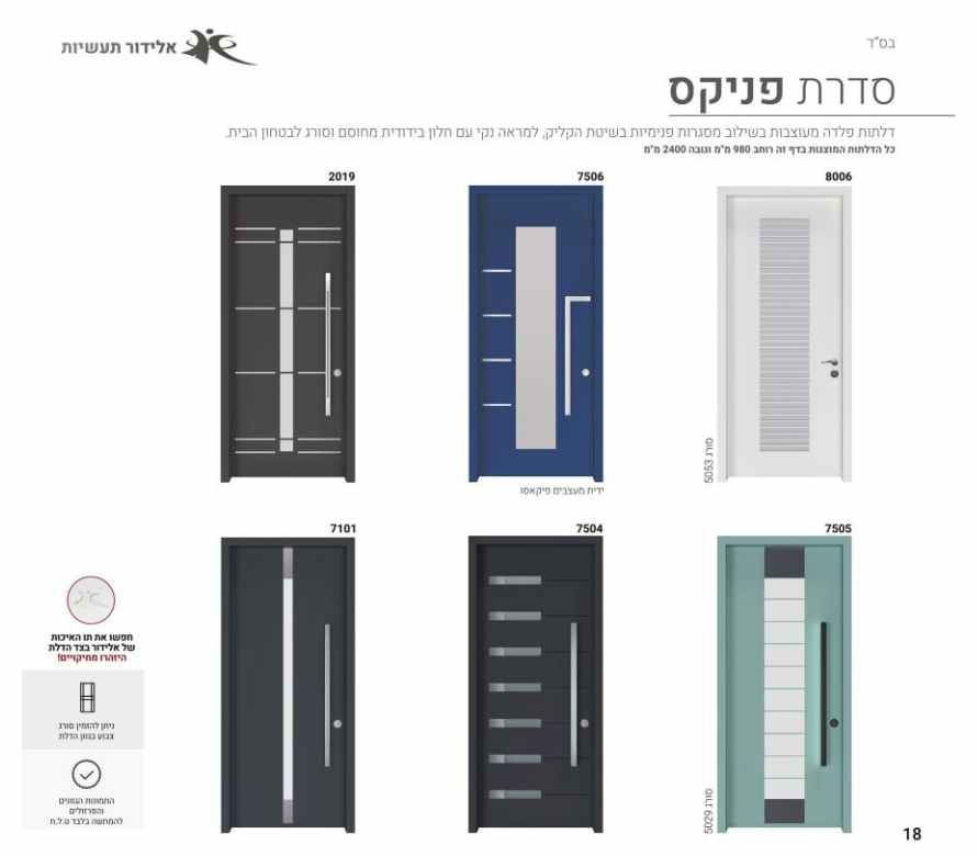 דלתות דגם פניקס