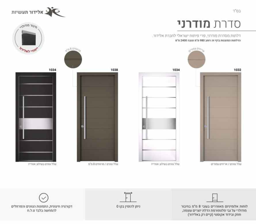 דלתות סגנון מודרני 